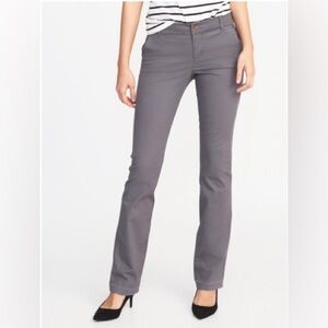 Mid-Rise Boot-Cut Khakis for Women
